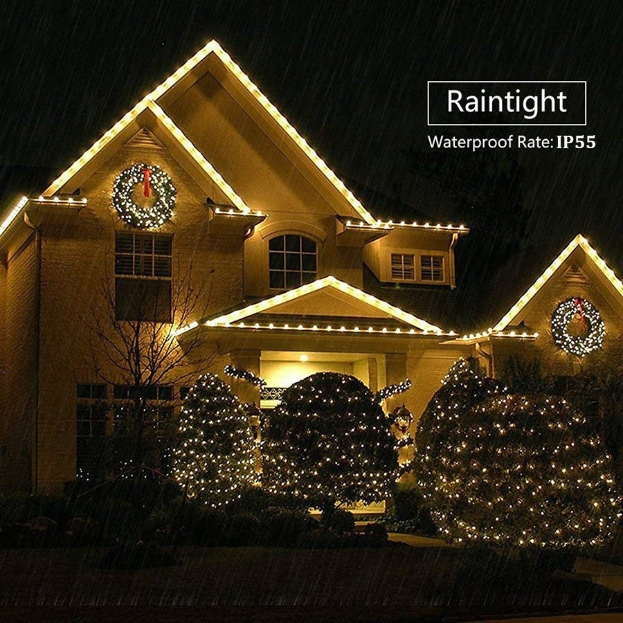 Outdoor christmas decorative lights engineering safety waterproof string lights full copper wire small lanterns wholesale